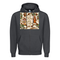 Smoke no talkie before coffee with gnomies Zipper Hoodie - TumblerDesignByShophia