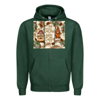 Sports Green no talkie before coffee with gnomies Zipper Hoodie - TumblerDesignByShophia
