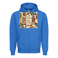 True Royal no talkie before coffee with gnomies Zipper Hoodie - TumblerDesignByShophia