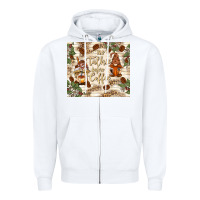 White no talkie before coffee with gnomies Zipper Hoodie - TumblerDesignByShophia
