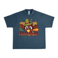 Midnight Navy western thankful thanksgiving turkey Urban Heavy Tee - NancyCooperArtShop