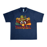 Navy western thankful thanksgiving turkey Urban Heavy Tee - NancyCooperArtShop
