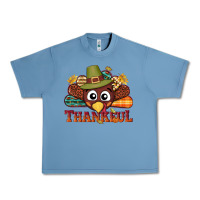 Pebble Blue western thankful thanksgiving turkey Urban Heavy Tee - NancyCooperArtShop
