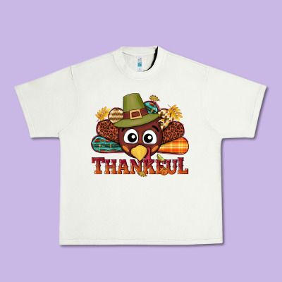 Western Thankful Thanksgiving Turkey Urban Heavy Tee Designed By Nancycooperartshop