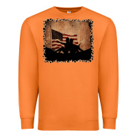 Carrot America Western Cowboy and Cowgirl Leopard Frame Premium Sweatshirt - CowCowDesign