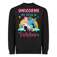 Black unicorns are born in october Heavyweight Sweatshirt - Jasminsmagicworld