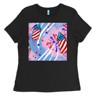 Patriotic Fireworks Ladies Tee | Teevron