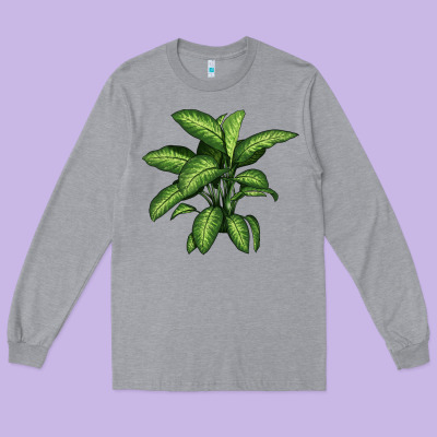 Dumb Cane Long Sleeve Tee Designed By Lillyallendesigns