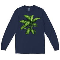 Navy Dumb Cane Long Sleeve Tee - LillyAllenDesigns