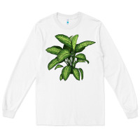White Dumb Cane Long Sleeve Tee - LillyAllenDesigns