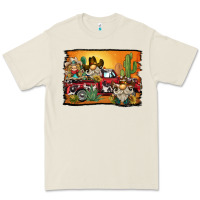 Western Truck Cowboy Gnome Background Premium Tee | Teevron