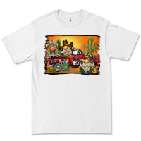 White western truck cowboy gnome background Premium Tee - BarkalooDesign