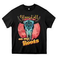Black blame it all on my roots white Heavy Core Tee - JahusDesignShop