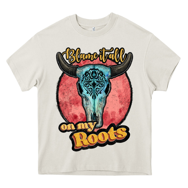 Blame It All On My Roots White Heavy Core Tee by JahusDesignShop | Teevron