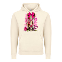 Vintage Artic valentines day horse with sunglasses Vintage Hoodie - NancyCooperArtShop