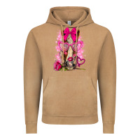Vintage Camel valentines day horse with sunglasses Vintage Hoodie - NancyCooperArtShop