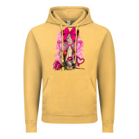 Vintage Mustard valentines day horse with sunglasses Vintage Hoodie - NancyCooperArtShop
