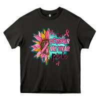 Asphalt sunflower in october we wear pink Heavy Core Tee - AdoDesignShop