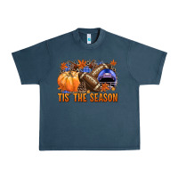 Midnight Navy tis the season football Urban Heavy Tee - NancyCooperArtShop