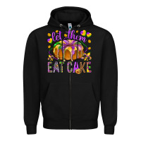 Black Let them eat cake Zipper Hoodie - HowdyJamesFarm