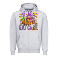 Heather Grey Let them eat cake Zipper Hoodie - HowdyJamesFarm