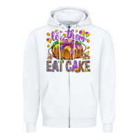 White Let them eat cake Zipper Hoodie - HowdyJamesFarm