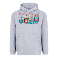 Heather Grey mom fuel coffee cups Heavyweight Hoodie - OliviaCreatesArt