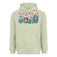 Matcha mom fuel coffee cups Heavyweight Hoodie - OliviaCreatesArt