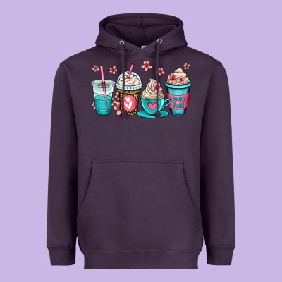 Mom Fuel Coffee Cups Heavyweight Hoodie Designed By Oliviacreatesart