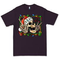 Plum Christmas happy skeleton Premium Tee - Jasminsmagicworld