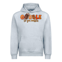 Heather Grey Fall Gobble Gobble Til You Wobble Urban Hoodie - LillyAllenDesigns