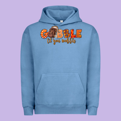 Fall Gobble Gobble Til You Wobble Urban Hoodie Designed By Lillyallendesigns