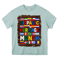 Arona hispanic haritage month flags with background Heavy Core Tee - BundleAndBundleShop
