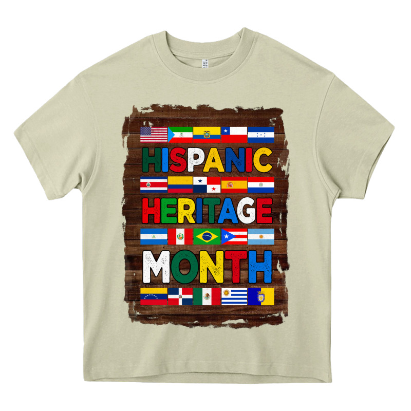Hispanic Haritage Month Flags With Background Heavy Core Tee by BundleAndBundleShop | Teevron