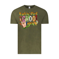 Vintage Olive rockin that school year Vintage Tee - NancyCooperArtShop