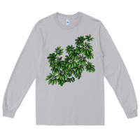 Moon Dust Botanical Schefflera Illustrations Long Sleeve Tee - LillyAllenDesigns