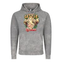 Cloud Rock cattle queen Vintage Hoodie - NancyCooperArtShop