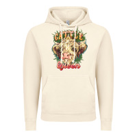 Vintage Artic cattle queen Vintage Hoodie - NancyCooperArtShop