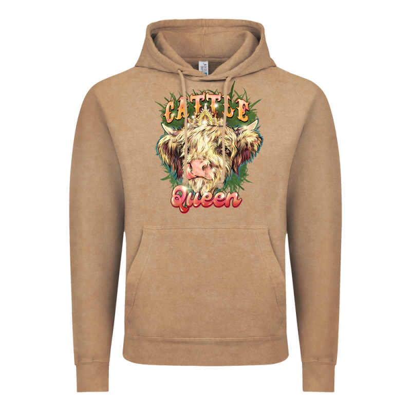 Cattle Queen Vintage Hoodie by NancyCooperArtShop | Teevron