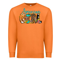 Carrot American Girl, western Cowhide Premium Sweatshirt - CowCowDesign