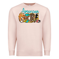 American Girl, Western Cowhide Premium Sweatshirt | Teevron