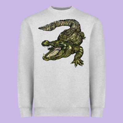 Alligator Heavyweight Sweatshirt Designed By Barkaloodesign