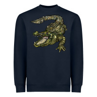 Navy alligator Heavyweight Sweatshirt - BarkalooDesign