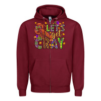 Burgundy Let's get cray Zipper Hoodie - HowdyJamesFarm