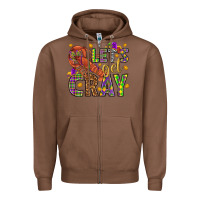 Chestnut Let's get cray Zipper Hoodie - HowdyJamesFarm
