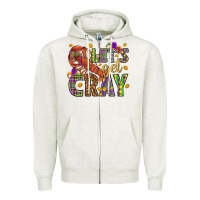 Oatmeal Heather Let's get cray Zipper Hoodie - HowdyJamesFarm