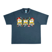 Midnight Navy christmas school bus Urban Heavy Tee - MaliasSmallBusiness