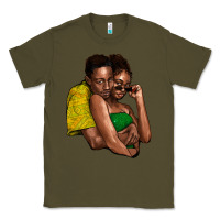Army Green black couple Classic Tee - NancyCooperArtShop