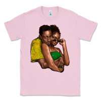 Bubblegum Pink black couple Classic Tee - NancyCooperArtShop