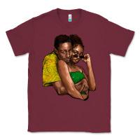 Burgundy black couple Classic Tee - NancyCooperArtShop